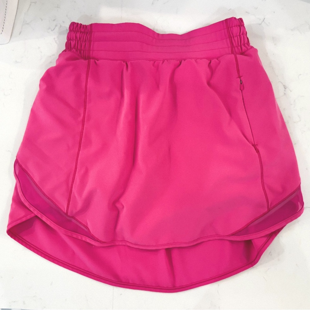 Lululemon Athletica Hotty Hot High-Rise Tennis Skirt Bright Pink Size 4